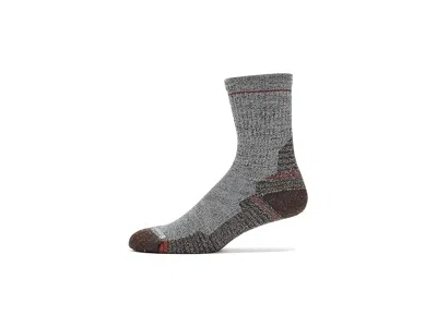 Smartwool Hike Light Cushion Mid Crew Socks Men's Crew Cut Socks Shoes Ash-charcoal: Xl (men's Shoe 12-14.5) In Gray