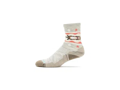Smartwool Hike Light Cushion Otter Float Crew Socks Women's Crew Cut Socks Shoes Ash: Sm (women's Shoe 4-6.5) In Multi