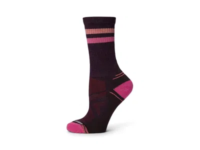 Smartwool Hike Light Cushion Tube Stripe Crew Women's Crew Cut Socks Shoes Purple Iris: Lg (women's Shoe 10-12 In Brown