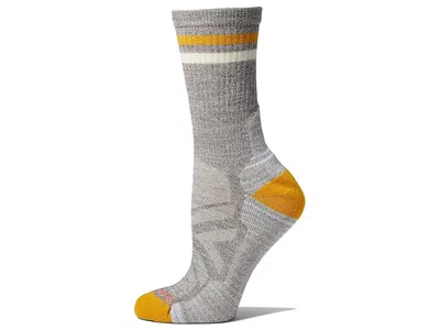Smartwool Hike Light Cushion Tube Stripe Crew Women's Crew Cut Socks Shoes Taupe/natural Marl: Sm (women's Sho In Brown