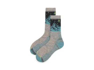 Smartwool Hike Light Cushion Valley View Crew Socks Men's Crew Cut Socks Shoes Taupe-natural Marl: Lg (men's S