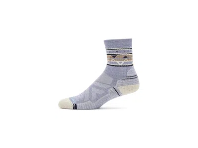 Smartwool Hike Light Cushion Zig Zag Valley Mid Crew Socks Women's Crew Cut Socks Shoes Chalk Violet: Sm (wome In Purple