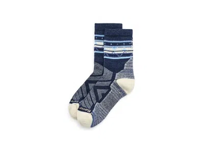 Smartwool Hike Light Cushion Zig Zag Valley Mid Crew Socks Women's Crew Cut Socks Shoes Deep Navy: Lg (women's