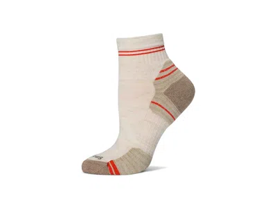 Smartwool Hike Targeted Cushion Ankle Socks Women's Crew Cut Socks Shoes Moonbeam: Md (women's Shoe 7-9.5) In Neutral