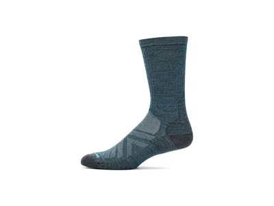 Smartwool Hike Targeted Cushion Crew Socks Men's Crew Cut Socks Shoes Twilight Blue: Md (men's Shoe 6-8.5) In Green