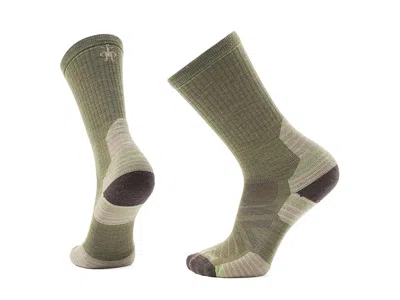 Smartwool Hike Targeted Cushion Crew Socks Men's Crew Cut Socks Shoes Winter Moss: Md (men's Shoe 6-8.5) In Green
