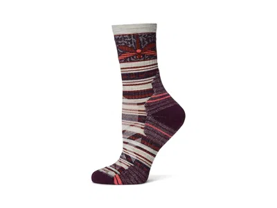 Smartwool Hike Targeted Cushion Dragon Stitch Mid Crew Socks Women's Crew Cut Socks Shoes Ash: Lg (women's Sho In Multi