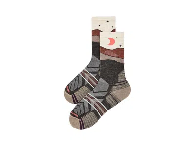 Smartwool Hike Targeted Cushion Lunar Trek Crew Socks Women's Crew Cut Socks Shoes Chestnut: Lg (women's Shoe 