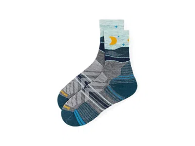 Smartwool Hike Targeted Cushion Lunar Trek Crew Socks Women's Crew Cut Socks Shoes Medium Gray: Lg (women's Sh In Multi