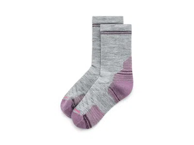 Smartwool Hike Targeted Cushion Mid Crew Socks Women's Crew Cut Socks Shoes Light Gray: Md (women's Shoe 7-9.5