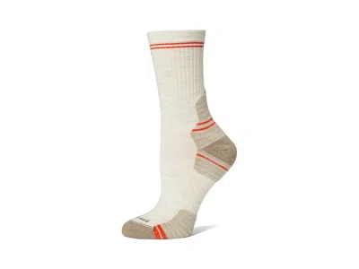 Smartwool Hike Targeted Cushion Mid Crew Socks Women's Crew Cut Socks Shoes Moonbeam: Sm (women's Shoe 4-6.5) In White