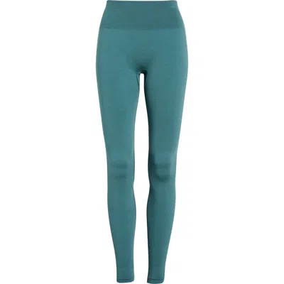 Smartwool Intraknit All Season Merino Wool Blend Base Layer Leggings In Blue