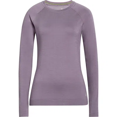 Smartwool Intraknit All Season Merino Wool Blend Long Sleeve Top In Purple