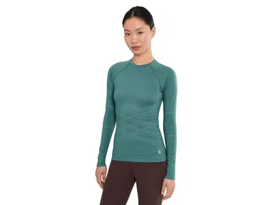 Smartwool Intraknit All-season Merino Base Layer Crew In Blue