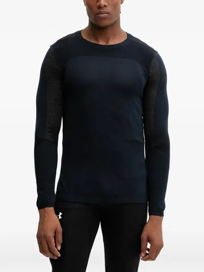 Smartwool Intraknit™ Panelled Long-sleeved Base Layer In Blue
