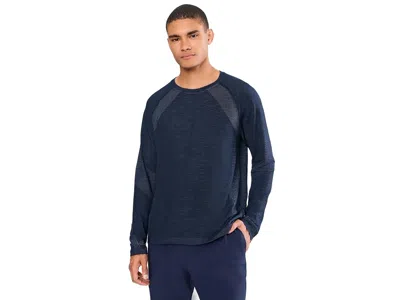 Smartwool Intraknit Seamless Long Sleeve Men's T Shirt Deep Navy: Md, Elastane/lyocell/nylon In Multi