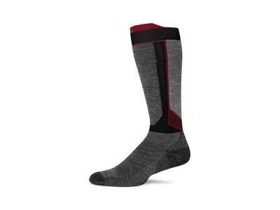 Smartwool Intraknit Ski Targeted Cushion Over The Calf Socks Men's Crew Cut Socks Shoes Black: Xl (men's Shoe  In Gray