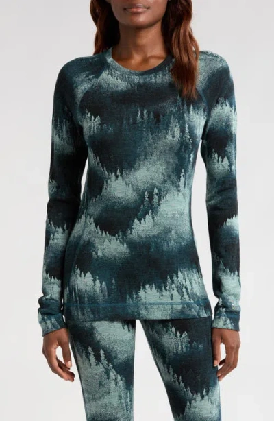 Smartwool Intraknit™ Thermal Max Merino Wool Base Layer Pullover In Twilight Foggy Pines
