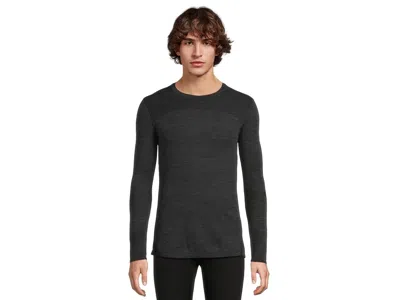 Smartwool Intraknit Thermal Merino Base Layer Crew Men's Clothing Charcoal/black: Md, Elastane/polyester/wool