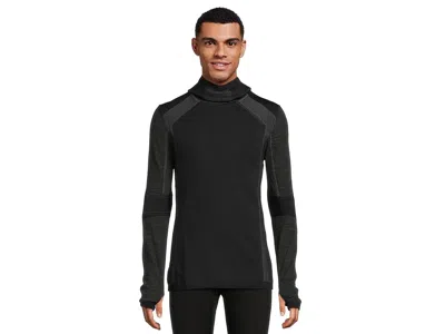 Smartwool Intraknit Thermal Merino Base Layer Hoodie In Black