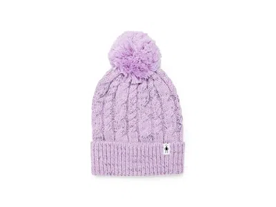 Smartwool Isto Retro Beanie Women's Caps Lavender Sky Heather, Wool/polyester/nylon