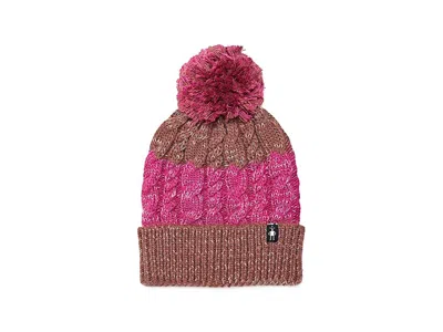 Smartwool Isto Retro Beanie Women's Caps Mocha Heather, Wool/polyester/nylon
