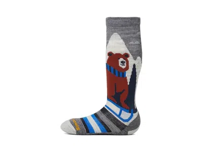 Smartwool Kids' Ski Light Cushion Sleigh Bear Over The Calf Socks (toddler/little Kid/big Kid) Kids Shoes Medi In Multi