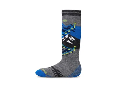 Smartwool Kids' Wintersport Full Cushion Gondola Over The Calf Socks (toddler/little Kid/big Kid) Kids Shoes M In Brown