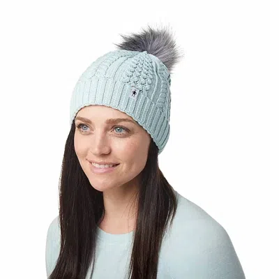 Smartwool Lodge Girl Beanie In Bleached Aqua In Blue