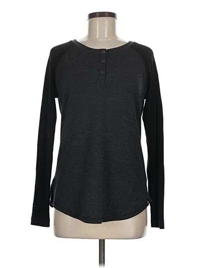 Pre-owned Smartwool Long Sleeve Henley Shirt In Gray