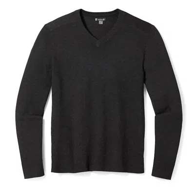 Smartwool Men's Sparwood V-neck Sweater In Charcoal Heather In Gray