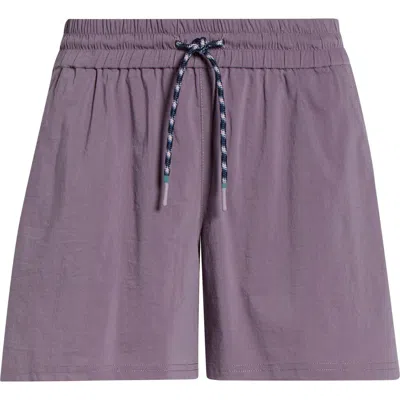 Smartwool Merino Wool Blend Drawstring Shorts In Purple