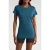 Smartwool Merino Wool Blend Short Sleeve T-shirt In Twilight Blue