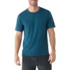 Smartwool Merino Wool Blend Short Sleeve T-shirt In Twilight Blue