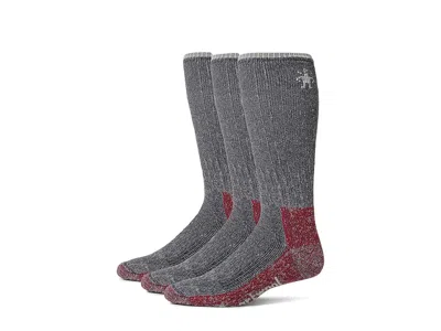 Smartwool Mountaineer Classic Edition Maximum Cushion 2nd Cut Crew Socks 3pk Crew Cut Socks Shoes Black: Xl (u In Gray