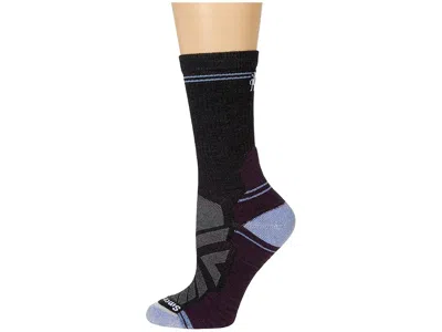 Smartwool Performance Hike Light Cushion Crew Women's Crew Cut Socks Shoes Charcoal: Lg (women's Shoe 10-12.5) In Black