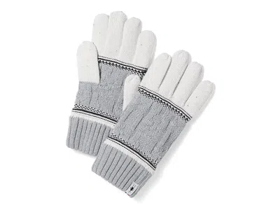 Smartwool Popcorn Cable Gloves Ski Gloves Natural: One Size In Gray