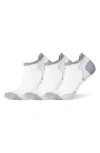 Smartwool Run 3-pack Zero Cushion Ankle Socks In White