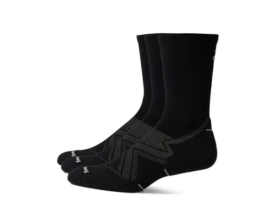 Smartwool Run Cold Weather Targeted Cushion Crew Socks 3-pack Men's No Show Socks Shoes Black: Lg (men's Shoe 