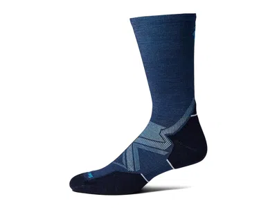 Smartwool Run Cold Weather Targeted Cushion Crew Socks Men's No Show Socks Shoes Alpine Blue: Lg (men's Shoe 9