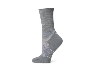 Smartwool Run Cold Weather Targeted Cushion Crew Socks Women's No Show Socks Shoes Light Gray/white: Md (women