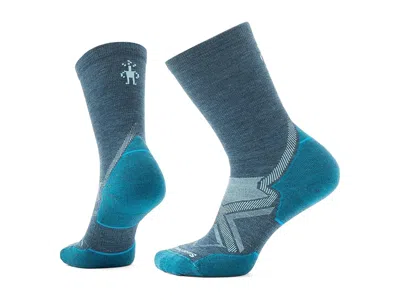 Smartwool Run Cold Weather Targeted Cushion Crew Socks Women's No Show Socks Shoes Twilight Blue: Lg (women's  In Multi