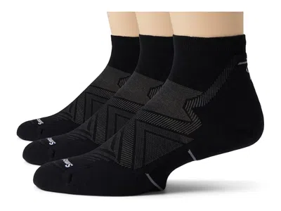 Smartwool Run Targeted Cushion Ankle Socks 3-pack Men's Crew Cut Socks Shoes Black: Lg (men's Shoe 9-11.5)