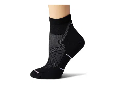 Smartwool Run Targeted Cushion Ankle Women's Low Cut Socks Shoes Black: Md (women's Shoe 7-9.5) In Multi