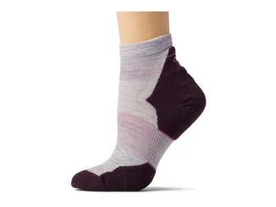 Smartwool Run Targeted Cushion Ankle Women's Low Cut Socks Shoes Purple Eclipse: Lg (women's Shoe 10-12.5) In Multi