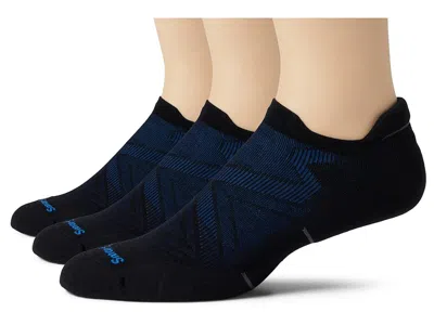 Smartwool Run Targeted Cushion Low Ankle Socks 3-pack Men's Crew Cut Socks Shoes Black: Lg (men's Shoe 9-11.5)
