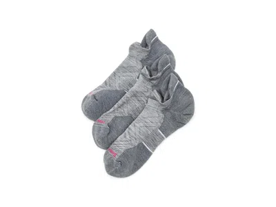 Smartwool Run Targeted Cushion Low Ankle Socks 3-pack Women's Crew Cut Socks Shoes Light Gray/white: Sm (women