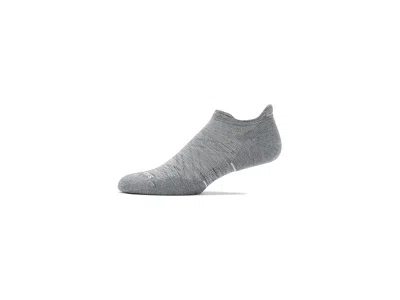 Smartwool Run Targeted Cushion Low Ankle Socks Men's Low Cut Socks Shoes Light Gray: Md (men's Shoe 6-8.5) In Animal Print