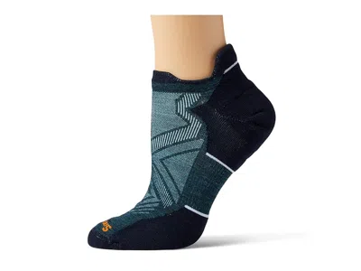 Smartwool Run Targeted Cushion Low Ankle Women's Low Cut Socks Shoes Twilight Blue: Sm (women's Shoe 4-6.5) In Multi