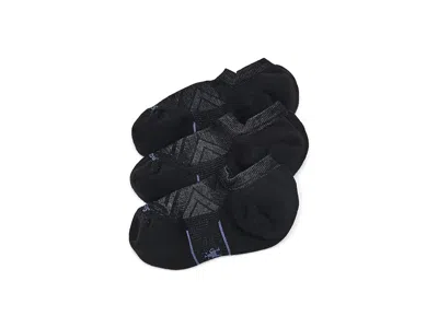 Smartwool Run Targeted Cushion No Show Socks 3-pack Men's Shoes Black: Xl (men's Shoe 12-14.5), Merino/nylon/w